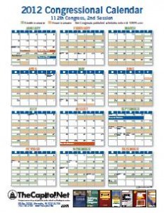 2012 Congressional Calendar thumbnail - Click image for the PDF