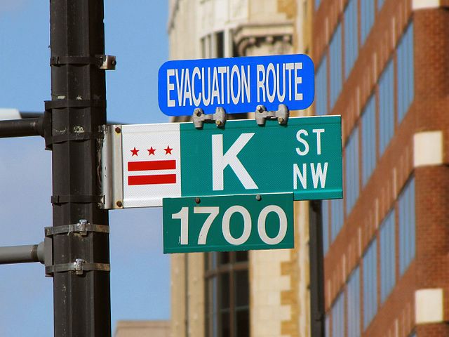 K Street NW, in Washington, DC. By Ben Schumin, Wikimedia