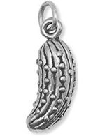 Corinna-Maria 925 Sterling Silver Sweet Dill Pickle Charm 