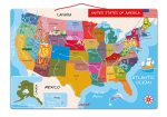 Janod Magnetic USA Map, 19.7-Inches x 13.4-Inches
