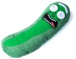 OMGosh Handmade Pickle Rick Plush Inspired by the Rick and Morty Show - 7.5 inch of Stuffed Soft Plush Green Fabric. Handstitched Handsewn Plush Toy Perfect Gift for any Fan
