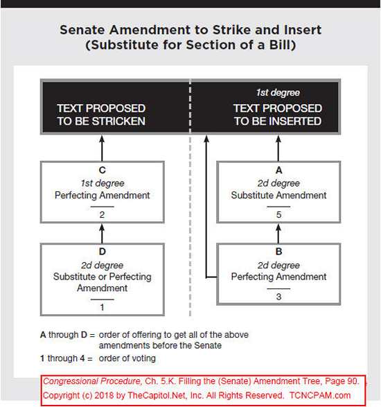 Congressional Procedure, Ch. 5.K. Senate Amendment To Strike And Insert, page 90