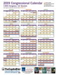 2019 Congressional Calendar thumbnail - Click image for the PDF